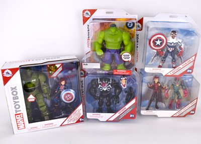 Lot 223 - DISNEY; five Marvel Toybox collectible figures,...