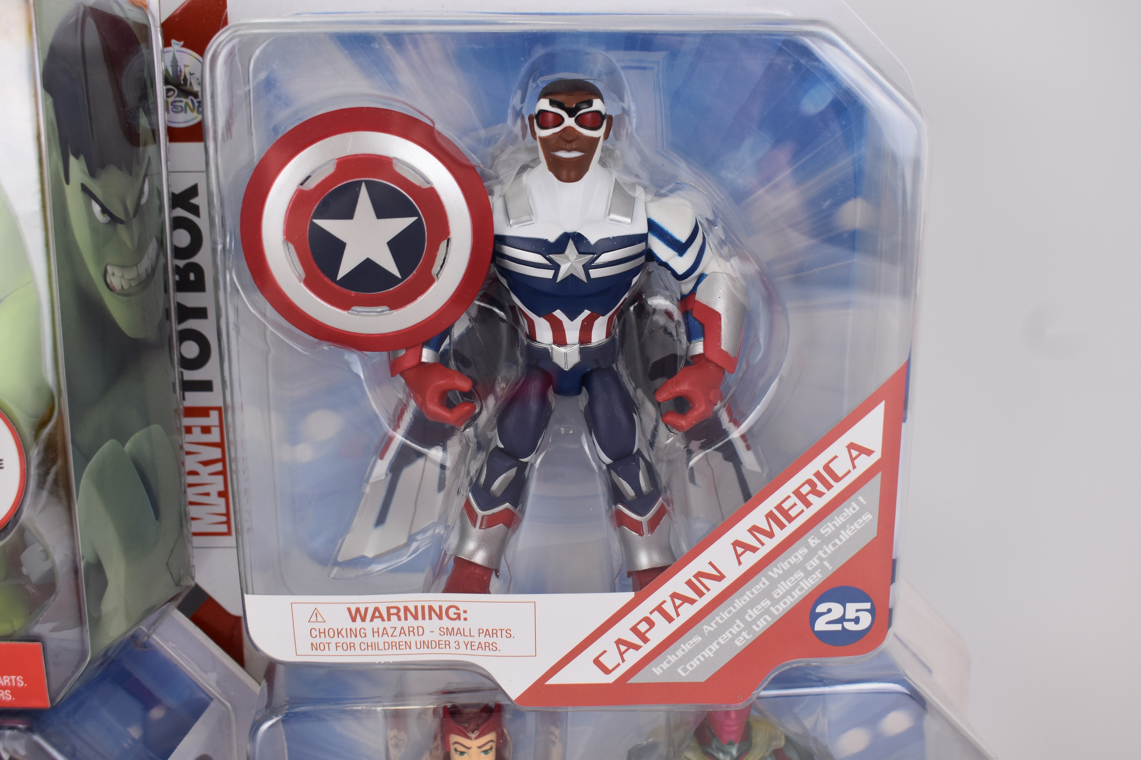 Lot 223 - DISNEY; five Marvel Toybox collectible