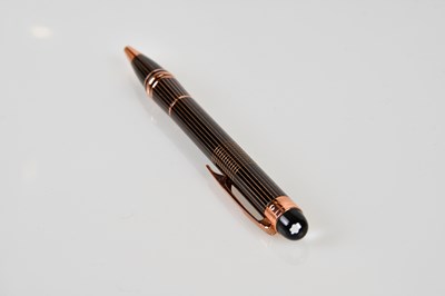 Lot 971 - MONTBLANC; a rose gold metal Starwalker...