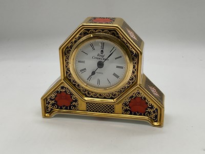 Lot 172 - Royal Crown Derby clock