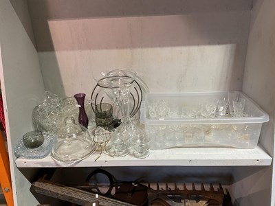 Lot 234 - A quantity of glassware to include a cheese...