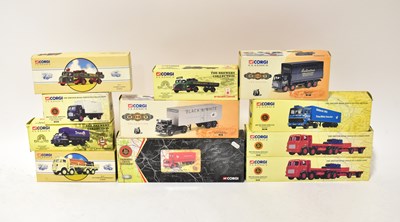 Lot 318 - CORGI CLASSICS; ten diecast model vehicles,...