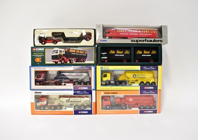 Lot 335 - CORGI; eight diecast model vehicles, including...