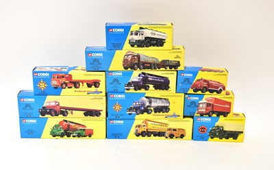 Lot 315 - CORGI CLASSICS; eleven diecast model vehicles,...