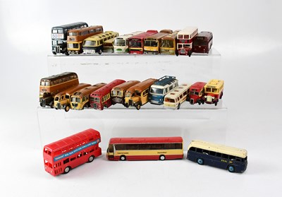 Lot 413 - Twenty-three diecast and other model buses by...