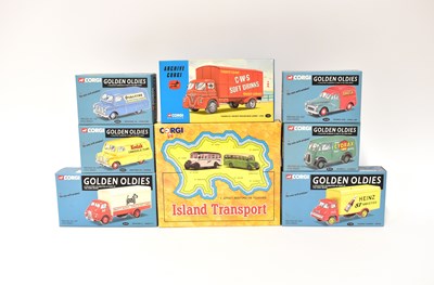 Lot 336 - CORGI; eight diecast model vehicles, six from...