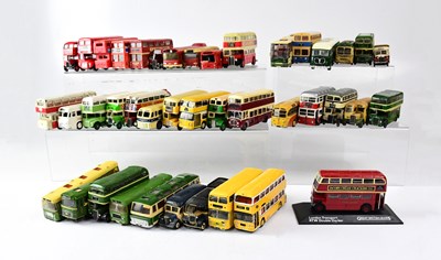 Lot 389 - Forty diecast model buses, including Realton,...