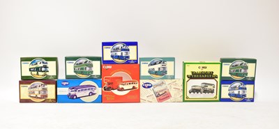 Lot 340 - CORGI; eleven diecast model buses, including...