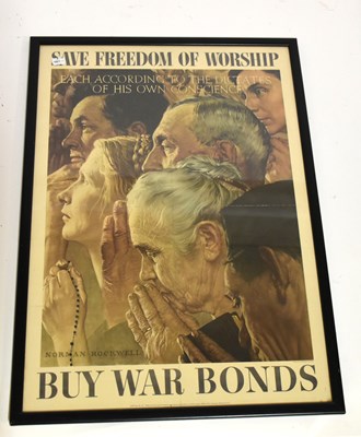 Lot 6057 - NORMAN ROCKWELL; four WWII American propaganda...