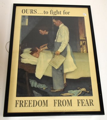 Lot 6057 - NORMAN ROCKWELL; four WWII American propaganda...