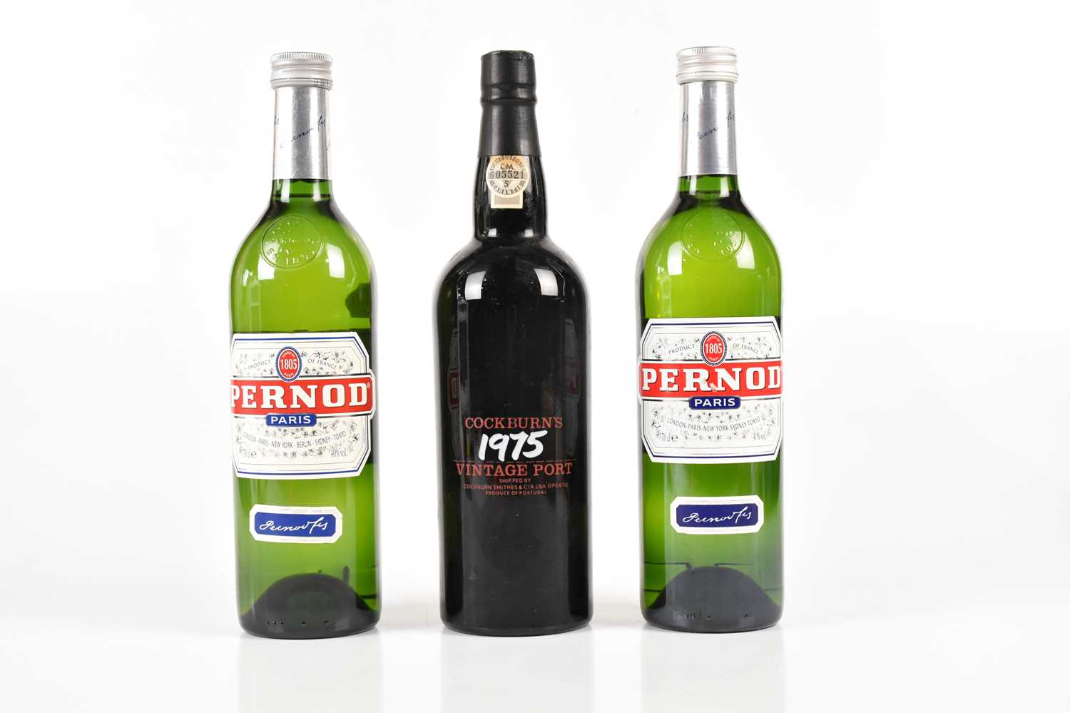Lot 4108 MIXED SPIRITS; two bottles of Pernod, 70cl,
