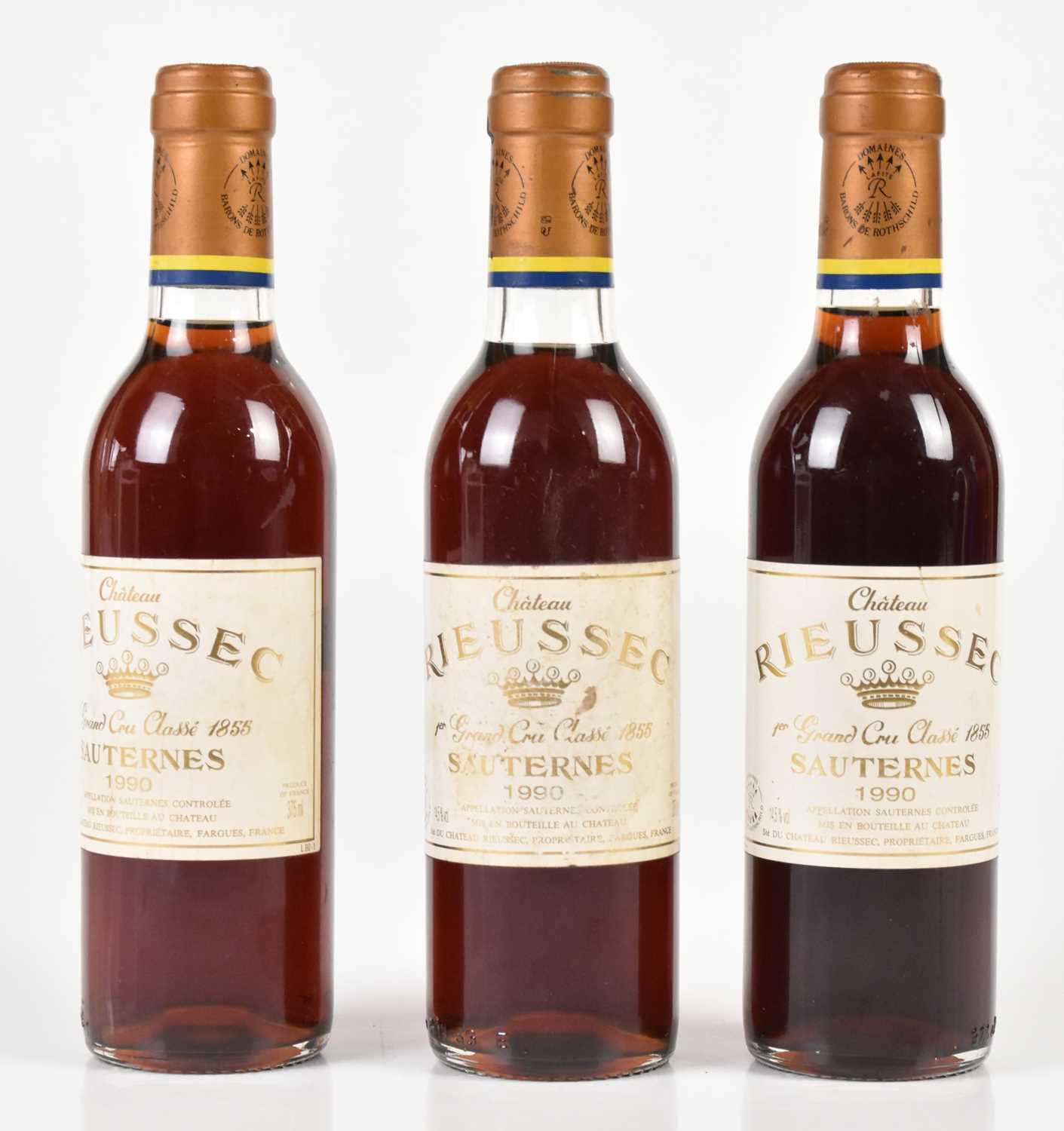 Lot 4231 - DESSERT WINE; three bottles of Château...