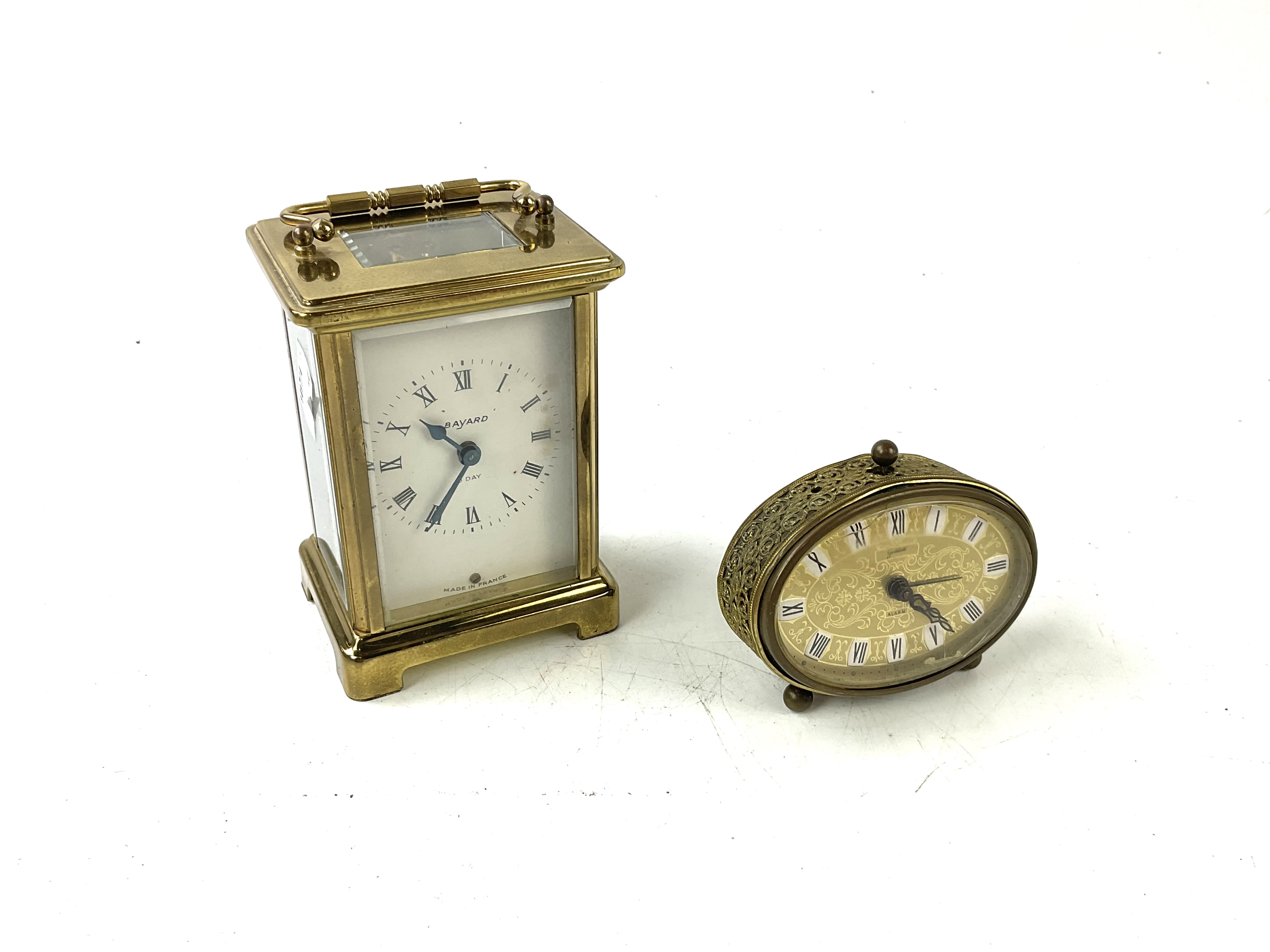 Lot 6385 - BAYARD; a French eight day carriage clock,