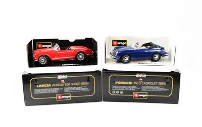 Lot 311 - BBURAGO; five diecast metal model cars,...