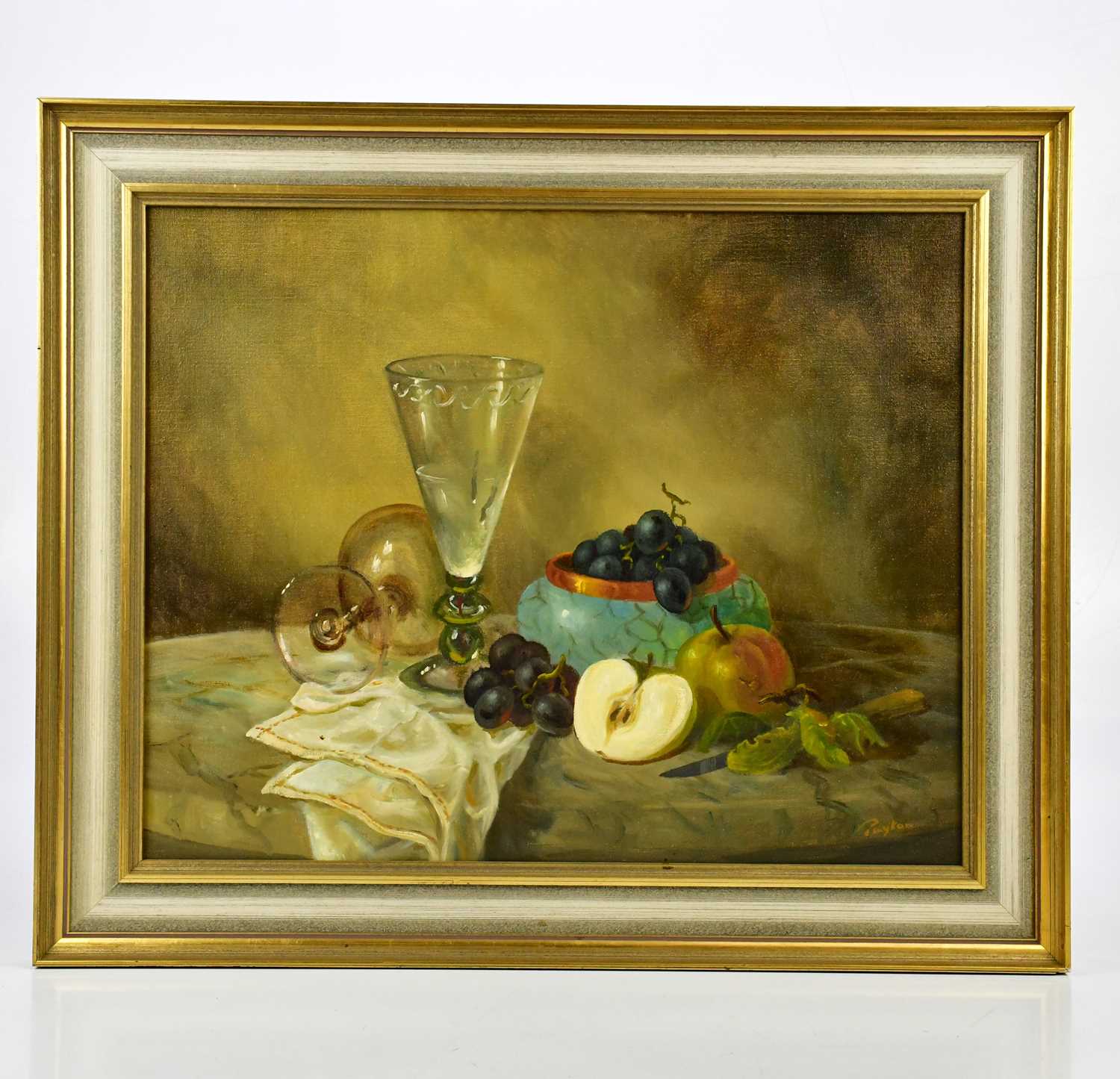 Lot 45 - ANTHONY PAYTON; oil on canvas, still life,...