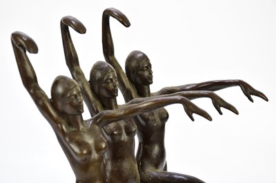 Lot 1198 - A decorative reproduction bronze figure of...