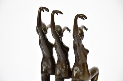 Lot 1198 - A decorative reproduction bronze figure of...