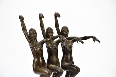 Lot 1198 - A decorative reproduction bronze figure of...