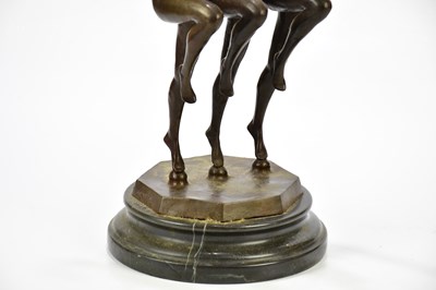 Lot 1198 - A decorative reproduction bronze figure of...