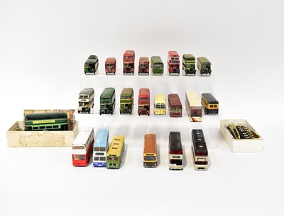 Lot 414 - Twenty-two diecast model buses, including...