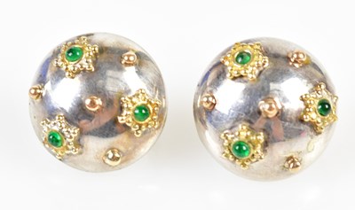 Lot 633 - PIPPA RAMSAY RAE; a pair of silver, gold, and...