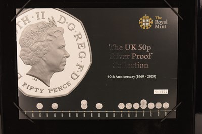 Lot 987 - ROYAL MINT; a 'UK 50p Silver Proof Collection...