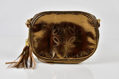Lot 914 - A vintage pale brown crocodile handbag, a...