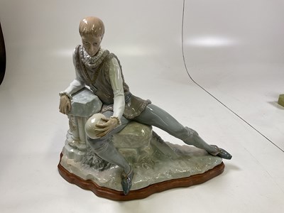 Lot 217 - LLADRO; Prince Hamlet figure, length 50cm,...