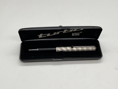 Lot 47 - MONTBLANC; a Turbo ball point pen and case