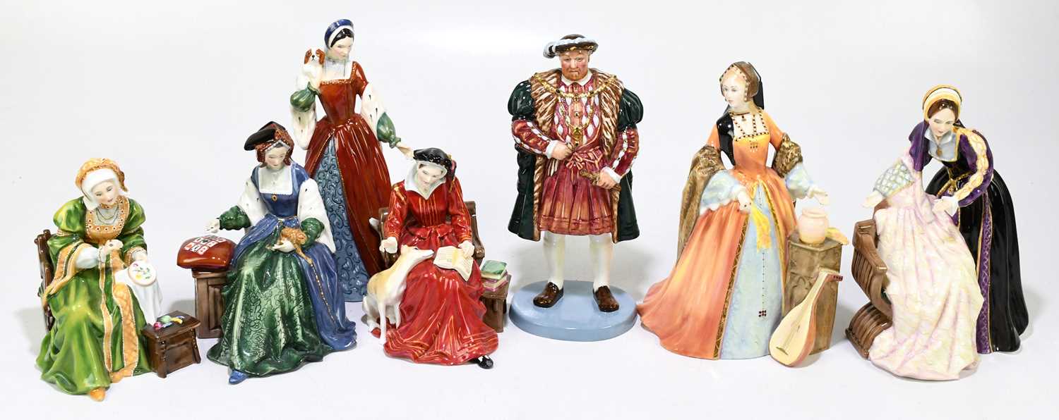 Lot 749 - ROYAL DOULTON; Henry VIII and his six wives,...