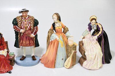 Lot 749 - ROYAL DOULTON; Henry VIII and his six wives,...