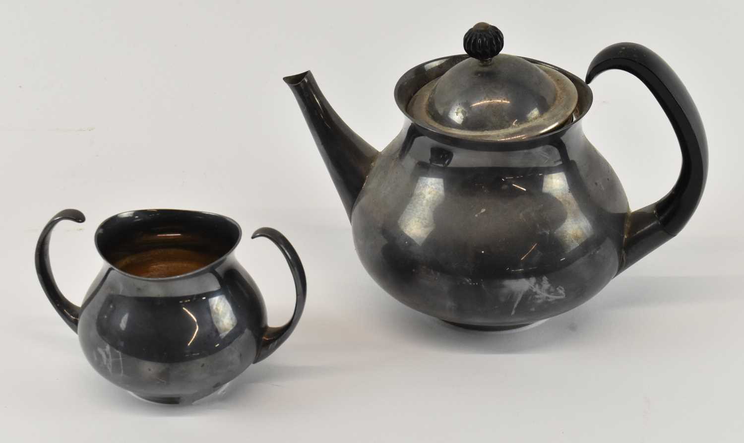 Lot 723 - MAPPIN & WEBB; a hallmarked silver teapot...