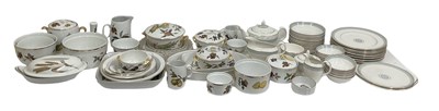 Lot 651 - ROYAL DOULTON; a part tea and dinner service...