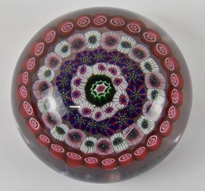 Lot 564 - BACCARAT; a Dupont millefiori glass...