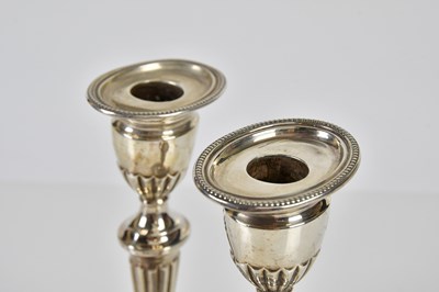 Lot 2168 - GHH; a pair of Edward VII hallmarked silver...