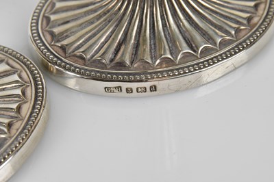 Lot 2168 - GHH; a pair of Edward VII hallmarked silver...