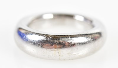 Lot 71 - CHAUMET; an 18ct white gold ring, signed,...