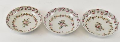 Lot 643 - A group of three floral decorated Chinese...