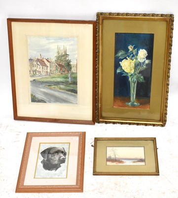 Lot 1009 - D. EARL; watercolour, landscape scene, 10 x...