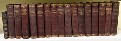 Lot 396 - A set of Charles Dickens leather bound books,...