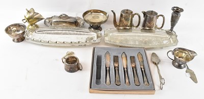 Lot 705 - A quantity of silver plated items, to include...