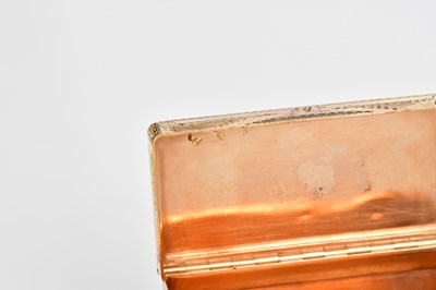 Lot 2039 - A 19th century four colour gold snuff box of...