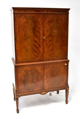 Lot 23 - A Regency-style mahogany cabinet