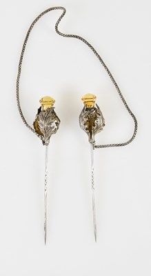 Lot 584 - An unusual cased pair of late 19th century...