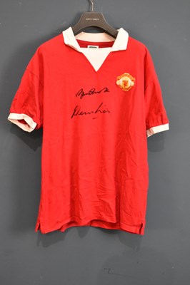 Lot 5230 - MANCHESTER UNITED; a signed 1970s Manchester...