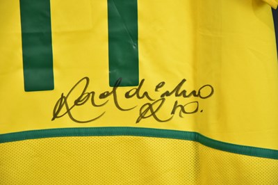 Lot 5257 - RONALDINHO; a Brazil 2002 retro-style football...