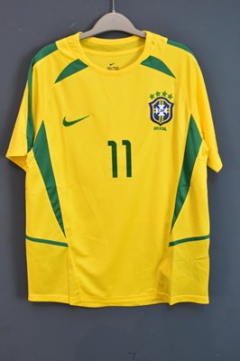 Lot 5257 - RONALDINHO; a Brazil 2002 retro-style football...