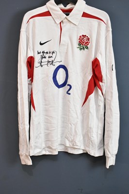 Lot 5289 - JONNY WILKINSON; a signed 2003 England rugby...