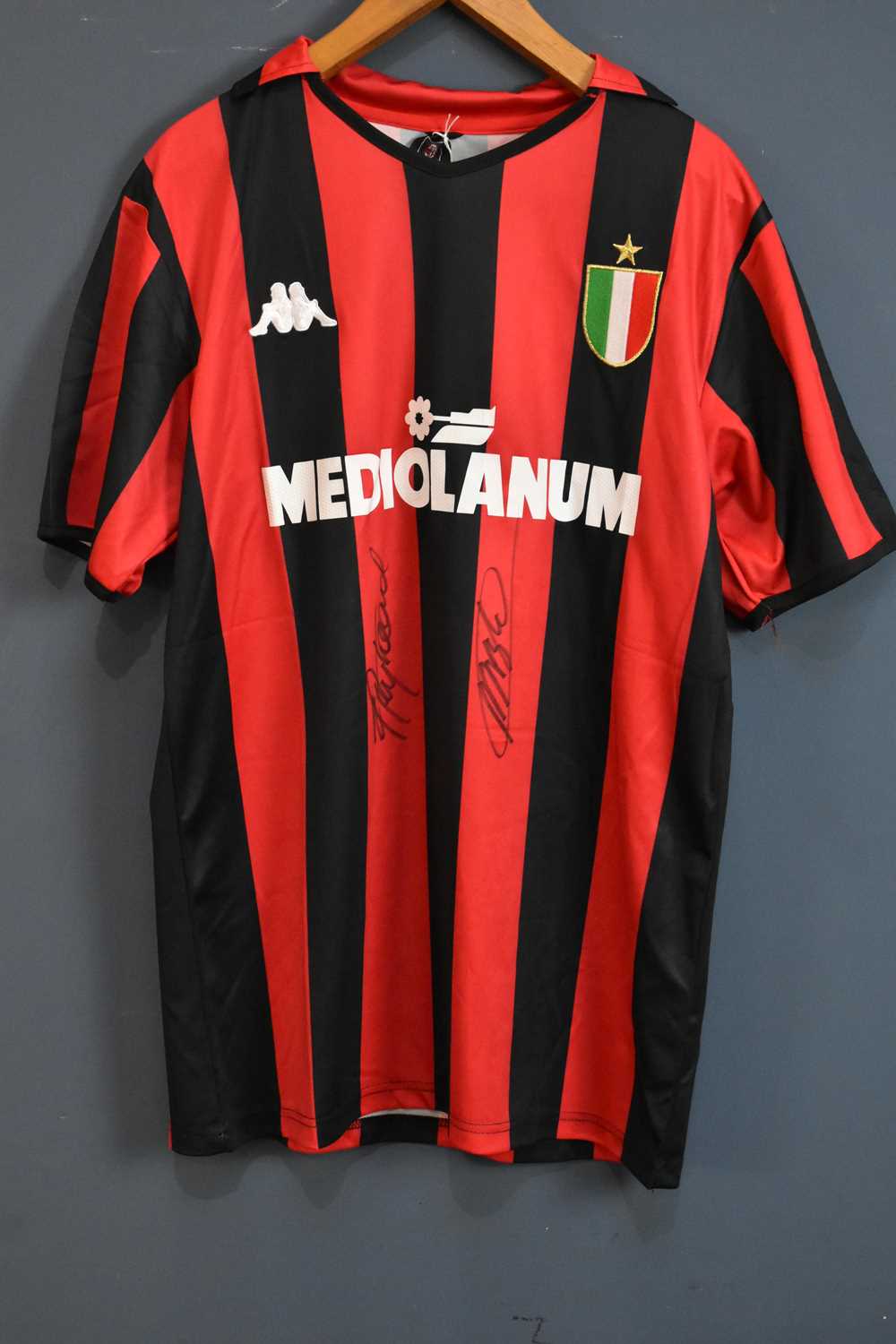 Lot 5275 - AC MILAN; A Retro-style Football Shirt,