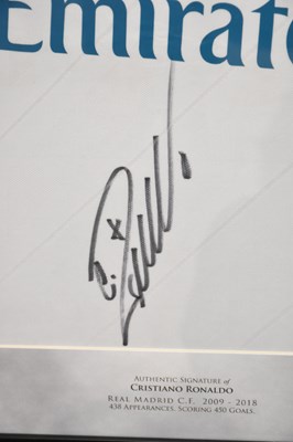 Lot 5224 - CRISTIANO RONALDO; a signed Real Madrid...